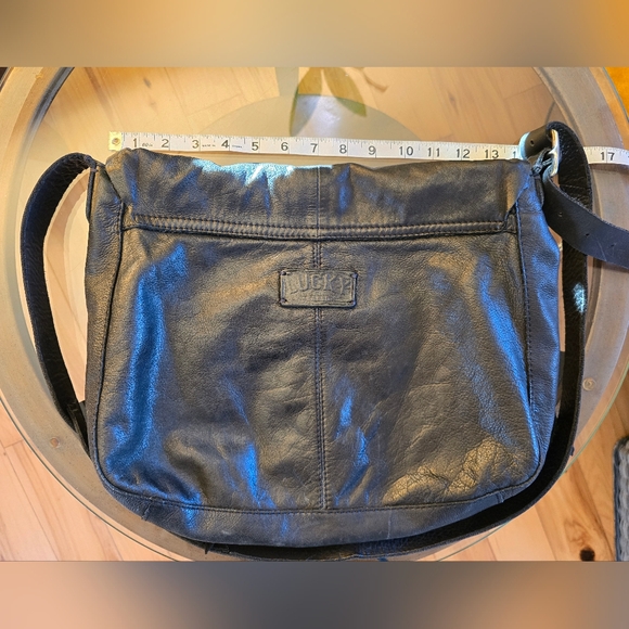 Leather Large Crossbody with Fringe Detail - Picture 5 of 5